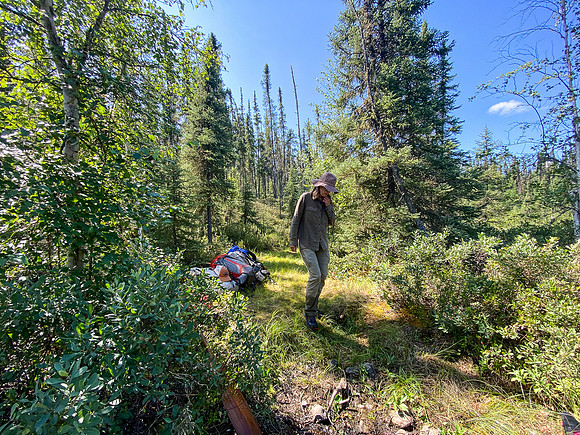 Portage between Settee and Colin Lake.