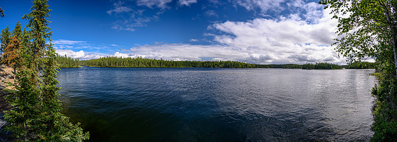 Calm evening on Minuhik Lake.