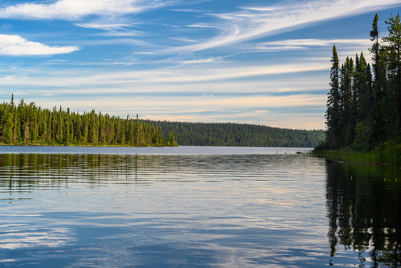 Paddling McLennan Lake.