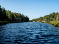 The long channel leading back south towards Bell Lake.