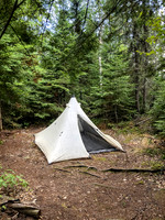 Campsite on Telescope Lake.