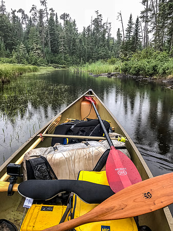 Paddling Douglas Creek.