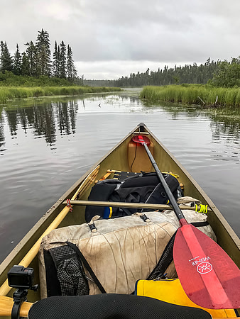 Paddling Douglas Creek.