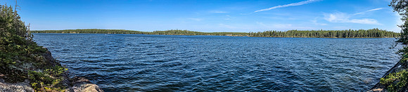Crystal Lake from the end of the portage to Bell Lake.