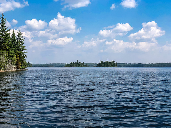 Paddling Embryo Lake.