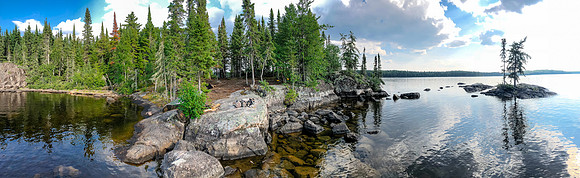 Campsite on Telescope Lake.