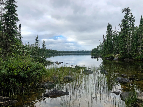 Hatchet Lake portage entrance from Douglas Lake.
