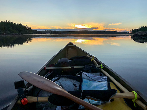 Early morning paddle on Telescope Lake.
