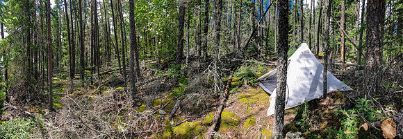 Campsite on Page Lake.