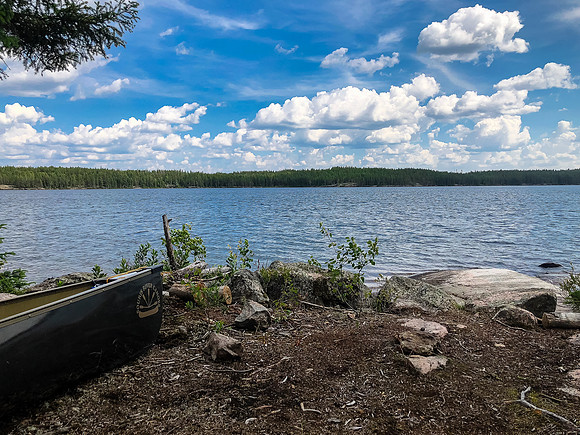 Campsite on Crystal Lake.