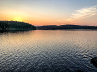 Sunset on Onnie Lake.
