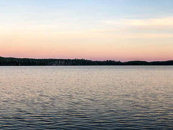 Evening on Page Lake.