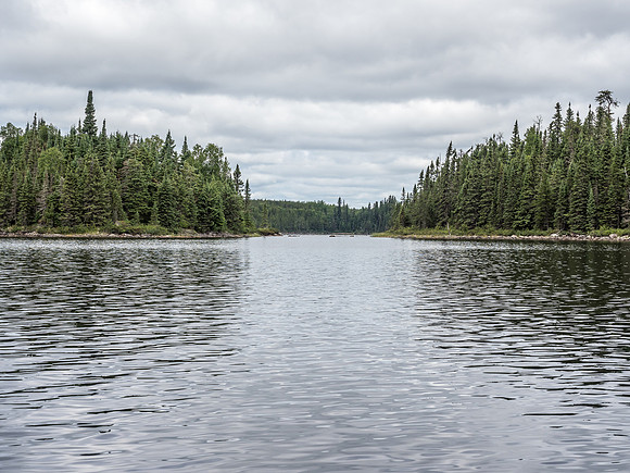 Paddling Peterson Lake.