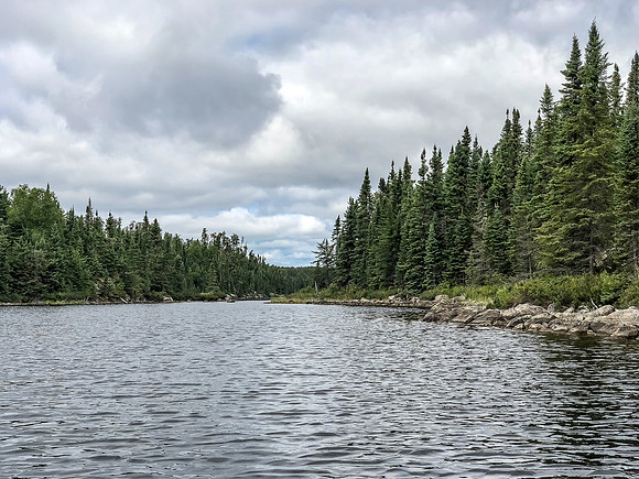 Paddling Peterson Lake.
