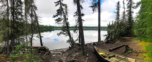 Campsite / Portage from Douglas to Hatchet Lake.