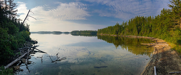 Leaving Page Lake.