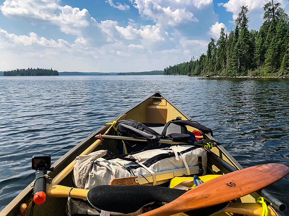Paddling Embryo Lake.