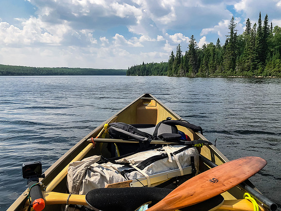 Paddling Embryo Lake.