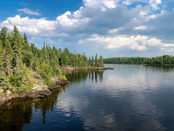 Campsite on Telescope Lake.
