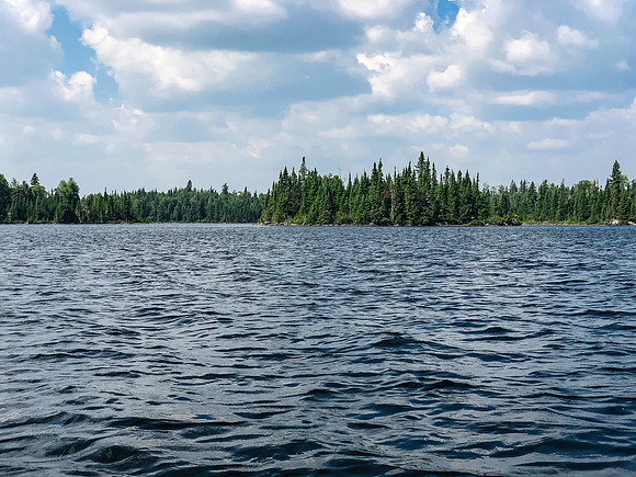 Paddling Embryo Lake.