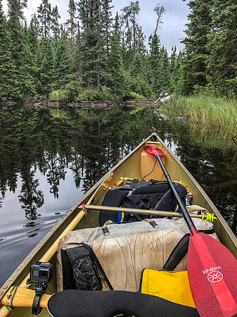 Paddling Douglas Creek.