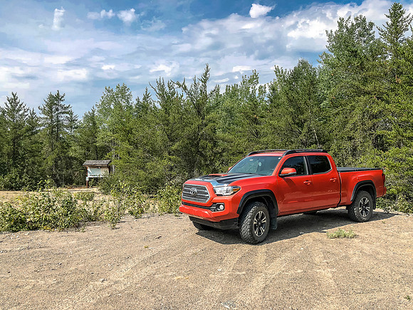 My truck sits at the Onnie Lake trailhead.