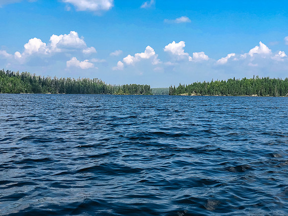 Paddling Embryo Lake.