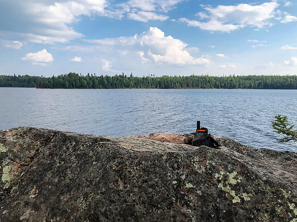 Campsite on Telescope Lake.