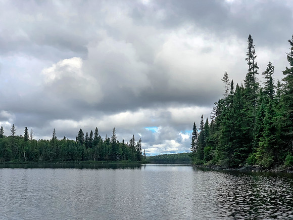 Paddling Hatchet Lake.