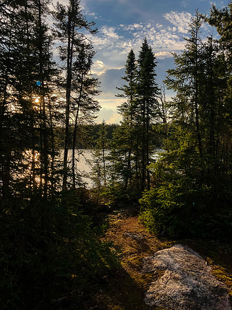 Campsite on Crystal Lake.