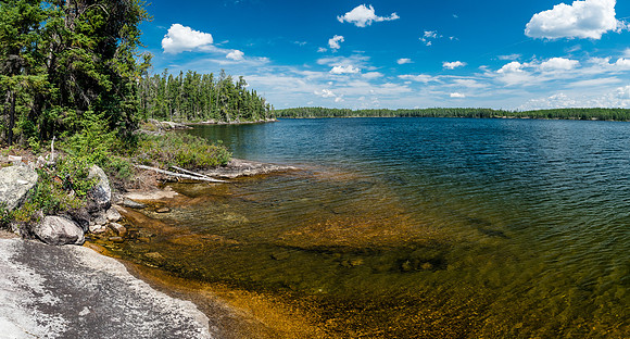 Campsite on Crystal Lake.