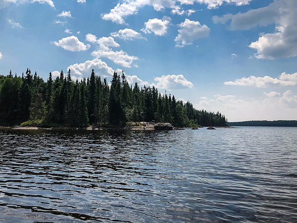 Paddling Telescope Lake.