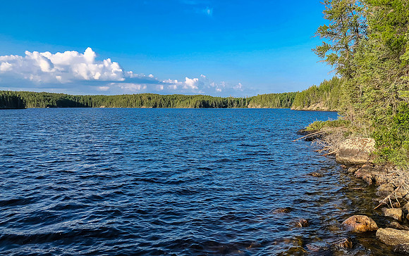 Morning paddle on Page Lake.