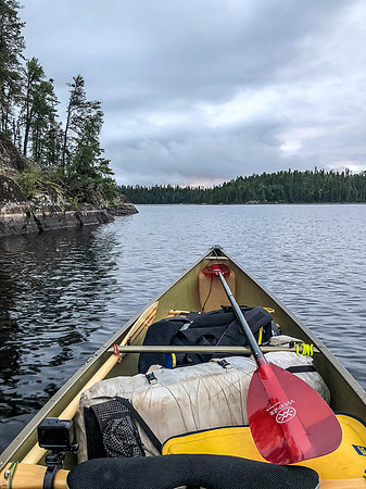 Starting my paddle out of Onnie Lake.