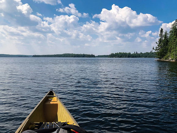 Paddling Embryo Lake.
