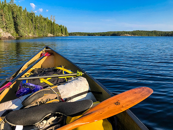 Morning paddle on Page Lake.
