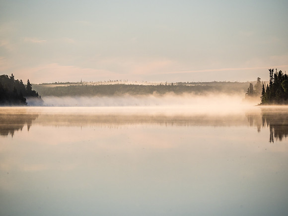 Early morning paddle on Telescope Lake.