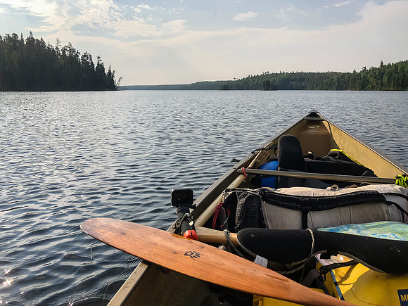 Paddling Hatchet Lake.