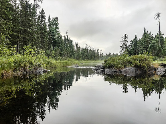 Paddling Douglas Creek.