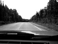 A long drive up to Red Lake from Vermillion Bay.