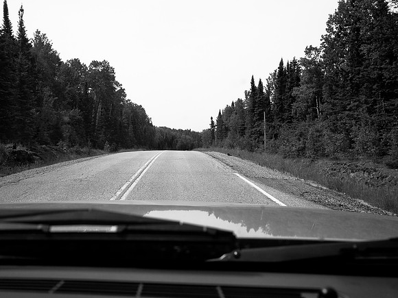 A long drive up to Red Lake from Vermillion Bay.