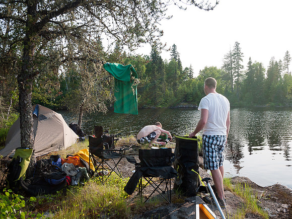 We got a different camp than we wanted on Kilburn but it was right next to a fish factory.