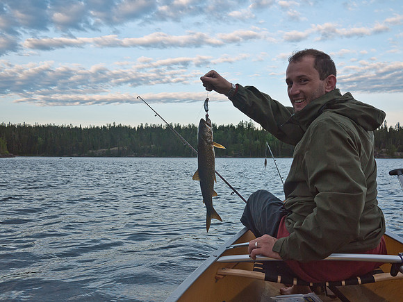 Hentie and I pursued and caught him a Lake Trout!