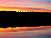 One last gorgeous sunset from my canoe.