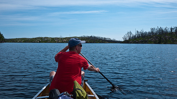 10:30 and we're headed for Wrist Lake - a short day of paddling on Tuesday.