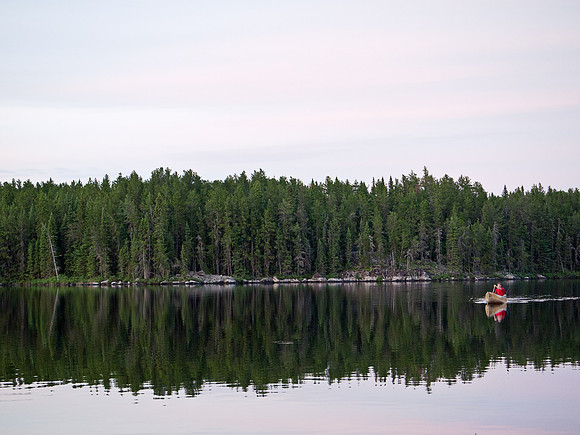 Harold managed to catch a lake trout on a red & white spoon!