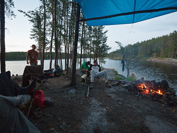 Almost 10pm on Wednesday night at the campfire.