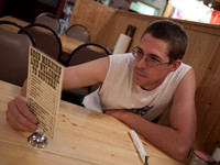 We ate breakfast in Vermillion Bay.