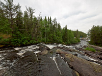 Looking towards camp from the top of the falls.