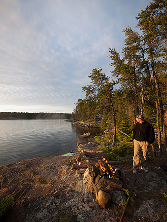 A very nice evening settles in over our camp.